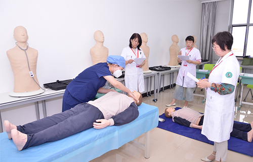 以赛促学，色情片
举行医师急救技能大赛